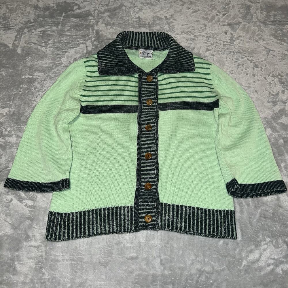 Vintage 60/70s Empire Knitwear Compant Acrylic Button Down Cardigan Sweater